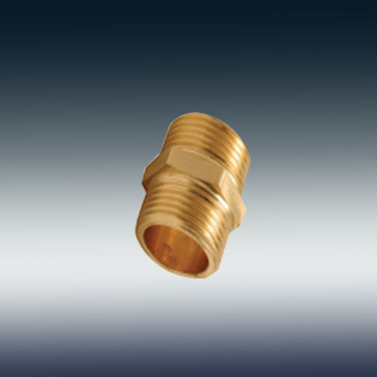 F-0002-1004 Brass Parallel M/M Nipple Dn20